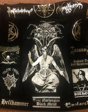 Load image into Gallery viewer, Black Metal Battle Jacket Cut-Off Denim Vest Darkthrone Baphomet True Norwegian