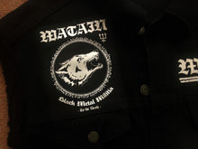 Load image into Gallery viewer, Total Watain Patch Battle Jacket Black Metal Militia Denim Cut-Off Trident Wolf Eclipse FTW 13