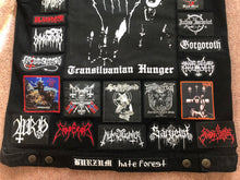 Load image into Gallery viewer, Your Personal Black Metal Patch Collection/Selection Cut-Off Denim Battle Jacket Vest