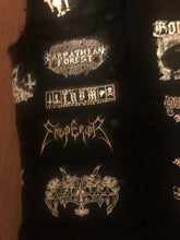 Load image into Gallery viewer, Black Metal Battle Jacket Cut-Off Denim Vest Darkthrone Transilvanian Hunger