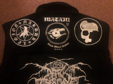 Load image into Gallery viewer, Black Metal Battle Jacket Cut-Off Denim Vest Darkthrone Transilvanian Hunger