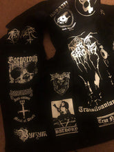Load image into Gallery viewer, Black Metal Battle Jacket Cut-Off Denim Vest Darkthrone Transilvanian Hunger