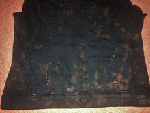 Load image into Gallery viewer, Watain Filth-Splattered Battle Jacket Distressed Black Metal Rocker Patch Denim Cut-Off