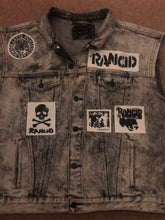 Load image into Gallery viewer, Rancid Punx 20 Years Down Hooligans Punk Rock Denim Cut-Off Hooded Battle Jacket