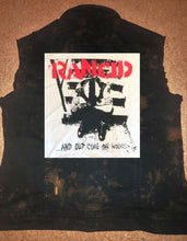 Load image into Gallery viewer, Rancid Punx 20 Years Down Hooligans Punk Rock Denim Cut-Off Hooded Battle Jacket