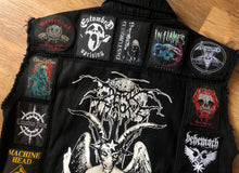 Load image into Gallery viewer, Your Personal Patch Collection/Selection Cut-Off Denim Battle Jacket Vest Heavy Metal Thrash Death Doom