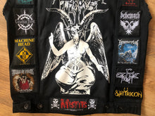 Load image into Gallery viewer, Your Personal Patch Collection/Selection Cut-Off Denim Battle Jacket Vest Heavy Metal Thrash Death Doom