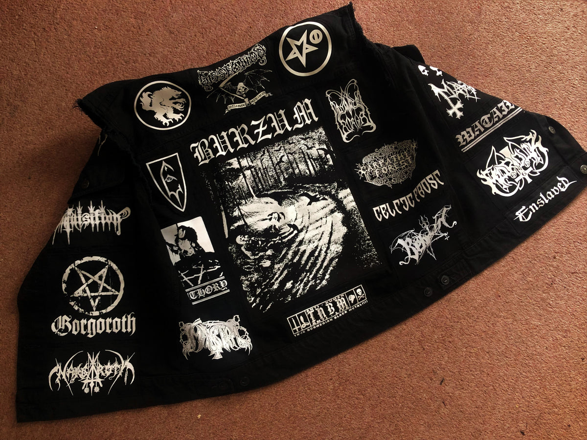 Burzum Hvis Lyset Tar Oss True Norwegian Black Metal Battle Jacket