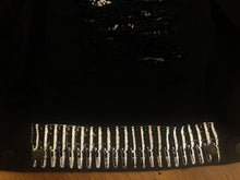 Load image into Gallery viewer, Distressed Punk Rock Black Denim Vest Cut-Off Battle Jacket Slashed Shredded + Studs/Spikes Option