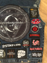 Load image into Gallery viewer, Your Personal Metal Patch Collection/Selection Cut-Off Denim Battle Jacket Vest inc. Bespoke Back Patch