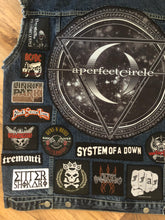 Load image into Gallery viewer, Your Personal Metal Patch Collection/Selection Cut-Off Denim Battle Jacket Vest inc. Bespoke Back Patch