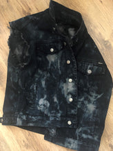 Load image into Gallery viewer, Watain Filth-Splattered Battle Jacket Distressed Black Metal Rocker Patch Denim Cut-Off