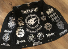 Load image into Gallery viewer, Black Metal Battle Jacket Cut-Off Denim Vest Watain Satanic Warmaster Hellhammer