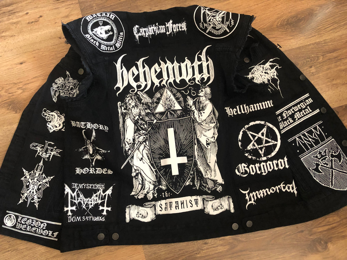 Black Denim Battle Jacket – Metal In The Blood