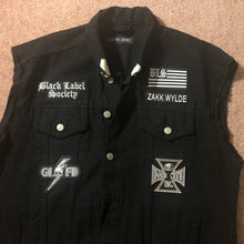 Load image into Gallery viewer, Black Label Society Doom Crew Rocker Patch Set Battle Jacket Cut-Off Denim BLS GIFD