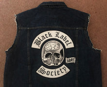 Load image into Gallery viewer, Black Label Society Doom Crew Rocker Patch Set Battle Jacket Cut-Off Denim BLS GIFD