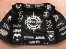 Load image into Gallery viewer, Black Metal Battle Jacket Cut-Off Denim Vest Carpathian Forest Bathory Watain Immortal Satyricon