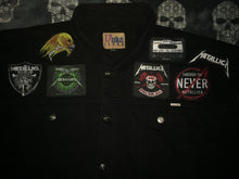 Load image into Gallery viewer, Metallica Fully Loaded Patch Vest Denim Cut-Off Thrash Metal Battle Jacket