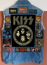 Load image into Gallery viewer, KISS Army: Quarter / Half / Three-Quarters / Full Patch Denim Vest Cut-Off Battle Jacket
