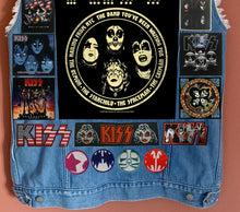 Load image into Gallery viewer, KISS Army: Quarter / Half / Three-Quarters / Full Patch Denim Vest Cut-Off Battle Jacket