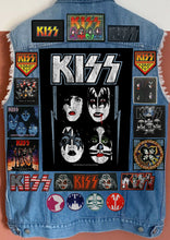 Load image into Gallery viewer, KISS Army: Quarter / Half / Three-Quarters / Full Patch Denim Vest Cut-Off Battle Jacket