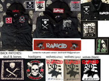 Load image into Gallery viewer, Rancid Punx Hooligans Punk Rock Denim Cut-Off Hooded Battle Jacket