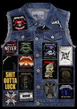 Load image into Gallery viewer, Metallica Fully Loaded Patch Vest Denim Cut-Off Thrash Metal Battle Jacket