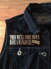 Load image into Gallery viewer, Nirvana In Utero Black Denim Battle Jacket Dumb Smiley Hangover