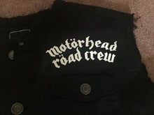 Load image into Gallery viewer, Motörhead Road Crew Biker Club Vest Cut-Off Denim Jacket Born To Lose Live To Win