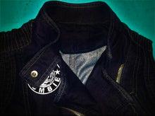 Load image into Gallery viewer, White Zombie Girls' Denim Biker Vest Dragula Living Dead Girl