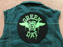 Load image into Gallery viewer, Green Day Green Denim Cut-Off Vest Battle Jacket Dookie American Idiot Nimrod Punk