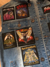 Load image into Gallery viewer, Your Personal Patch Collection/Selection Cut-Off Denim Battle Jacket Vest Heavy Metal Thrash Death Doom
