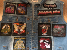 Load image into Gallery viewer, Your Personal Patch Collection/Selection Cut-Off Denim Battle Jacket Vest Heavy Metal Thrash Death Doom
