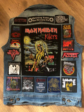 Load image into Gallery viewer, Your Personal Patch Collection/Selection Cut-Off Denim Battle Jacket Vest Heavy Metal Thrash Death Doom
