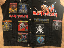 Load image into Gallery viewer, Fully Laden Iron Maiden: Trooper Edition Fear Of The Dark Patch Denim Cut-Off Battle Jacket
