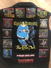 Load image into Gallery viewer, Fully Laden Iron Maiden: Trooper Edition Fear Of The Dark Patch Denim Cut-Off Battle Jacket
