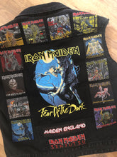 Load image into Gallery viewer, Fully Laden Iron Maiden: Trooper Edition Fear Of The Dark Patch Denim Cut-Off Battle Jacket
