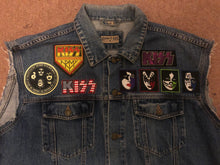 Load image into Gallery viewer, KISS Army: Quarter / Half / Three-Quarters / Full Patch Denim Vest Cut-Off Battle Jacket
