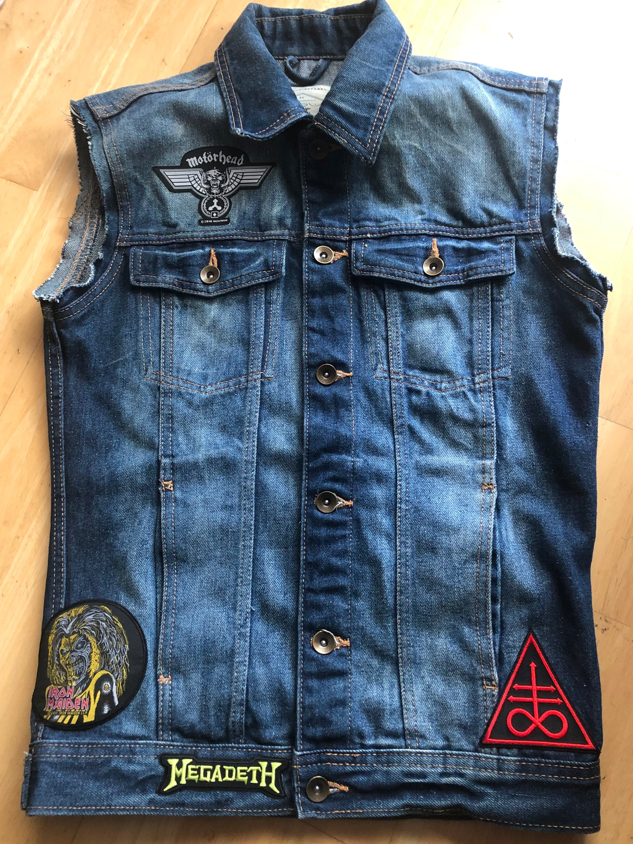 Stranger Things 4 Eddie Munson Denim Vest Jacket Motörhead