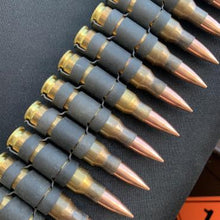 Load image into Gallery viewer, Bullet Belt: Genuine Brass 7.62 Calibre with Heads
