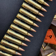 Load image into Gallery viewer, Bullet Belt: Genuine Metal Brass 5.56 Calibre with Copper Heads
