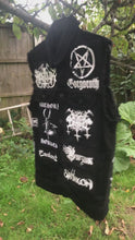 Load and play video in Gallery viewer, Mayhem vs. Darkthrone True Norwegian Black Metal Battle Jacket Cut-Off Denim Vest
