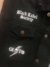 Load image into Gallery viewer, Black Label Society Doom Crew Rocker Patch Set Battle Jacket Cut-Off Denim BLS GIFD
