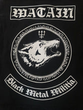 Load image into Gallery viewer, Total Watain Patch Battle Jacket Black Metal Denim Cut-Off Trident Wolf Eclipse To The Death FTW 13
