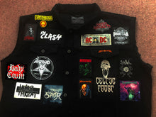 Load image into Gallery viewer, Your Personal Patch Collection/Selection Cut-Off Denim Battle Jacket Vest Heavy Metal
