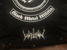 Load image into Gallery viewer, Watain Black Metal Militia Wolf Denim Vest Cut-Off Battle Jacket Sworn To The Dark
