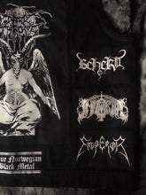 Load image into Gallery viewer, Black Metal Battle Jacket Cut-Off Denim Vest Darkthrone Watain Bathory Dissection Immortal
