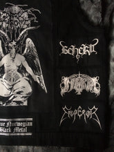 Load image into Gallery viewer, Black Metal Battle Jacket Cut-Off Denim Vest Darkthrone Watain Bathory Satyricon Immortal
