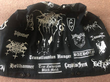 Load image into Gallery viewer, Black Metal Battle Jacket Cut-Off Denim Vest Darkthrone Marduk Mayhem Emperor Gorgoroth Taake
