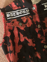 Load image into Gallery viewer, Bathory Hordes Rocker Patch Battle Jacket Blood Fire Death Edition Cut-Off Denim Black Metal
